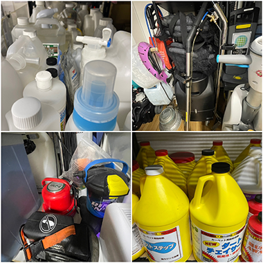 06 最新の洗剤と清掃機材が豊富