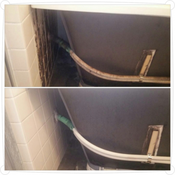 ■2014/11/05 荒川区で浴槽裏の掃除!